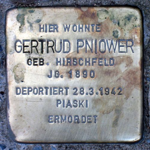 Stolpersteine Stierstraße 16 #2
