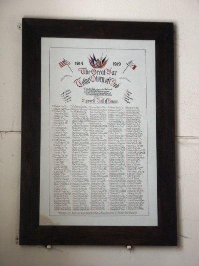 Roll of Honour St. Andrew Church #1