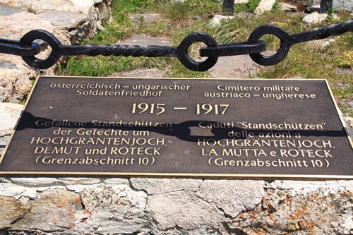 Austro-Hungarian war cemetery Hochgrnten Joch #3