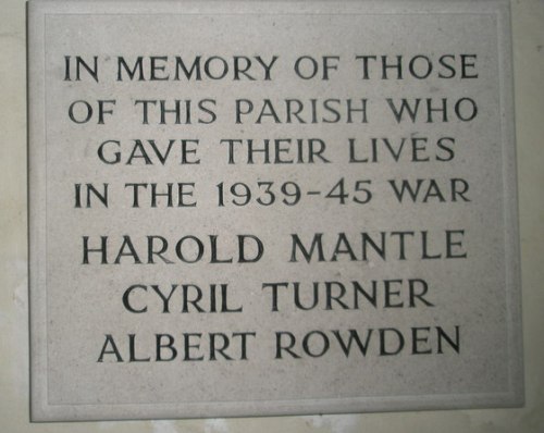 War Memorial St Milburgh Church #1