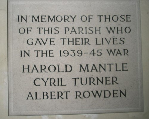 War Memorial St Milburgh Church