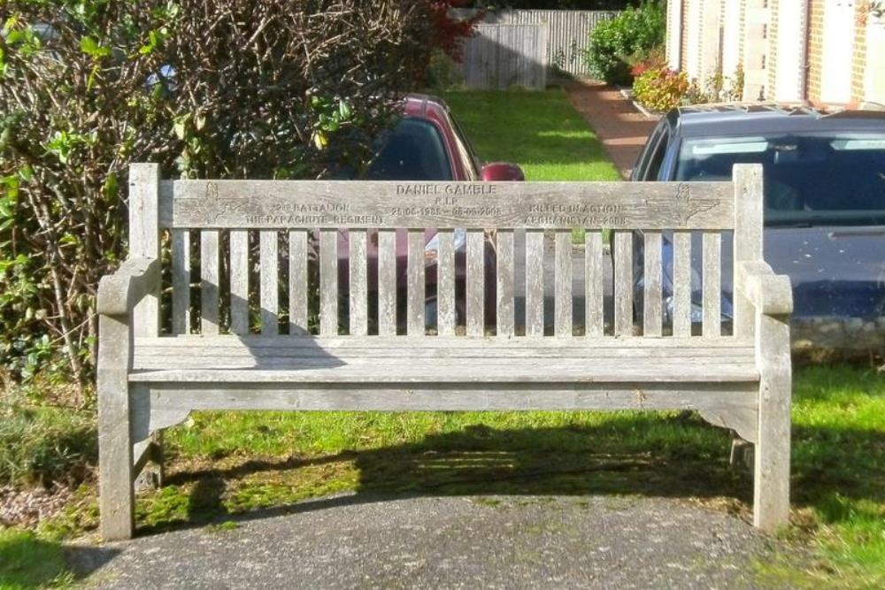 Remembrance Bench Daniel Gamble