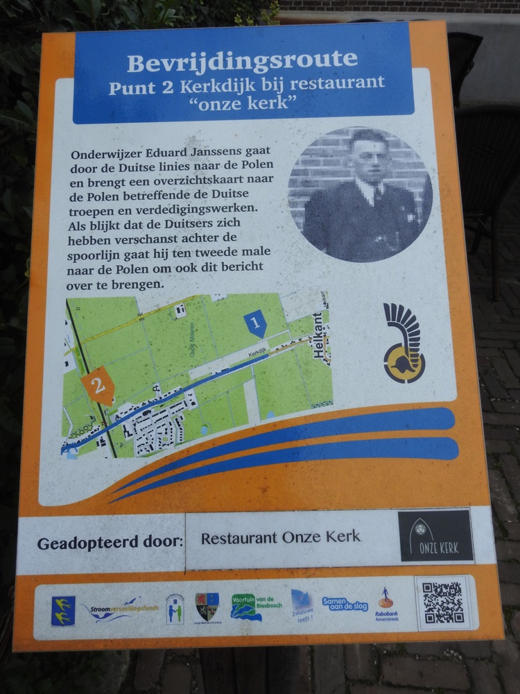 Sign Liberation Route Kerkdijk #2