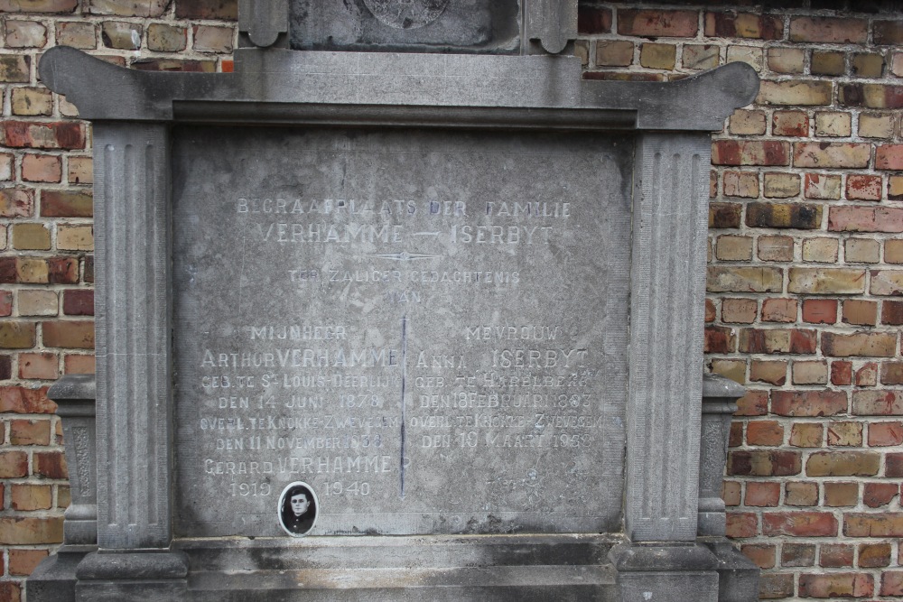 Belgian War Grave Zwevegem Knokke #2