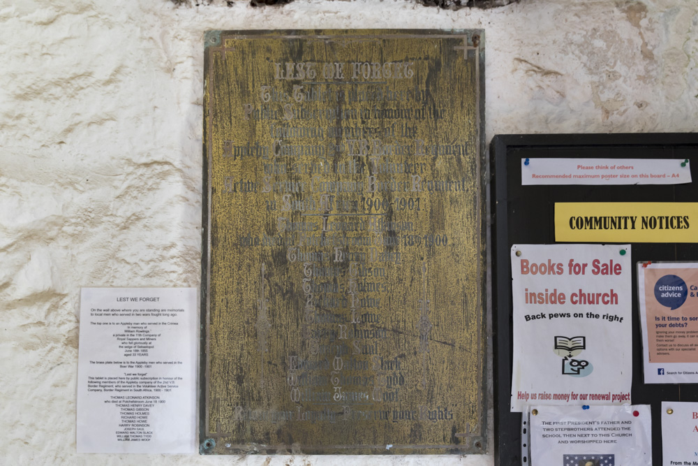 War Memorial St. Laurence's Church Appleby #2