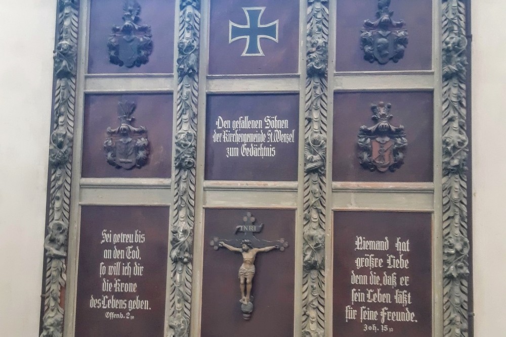 Oorlogsmonumenten Stadtkirche St. Wenzel Naumburg #1