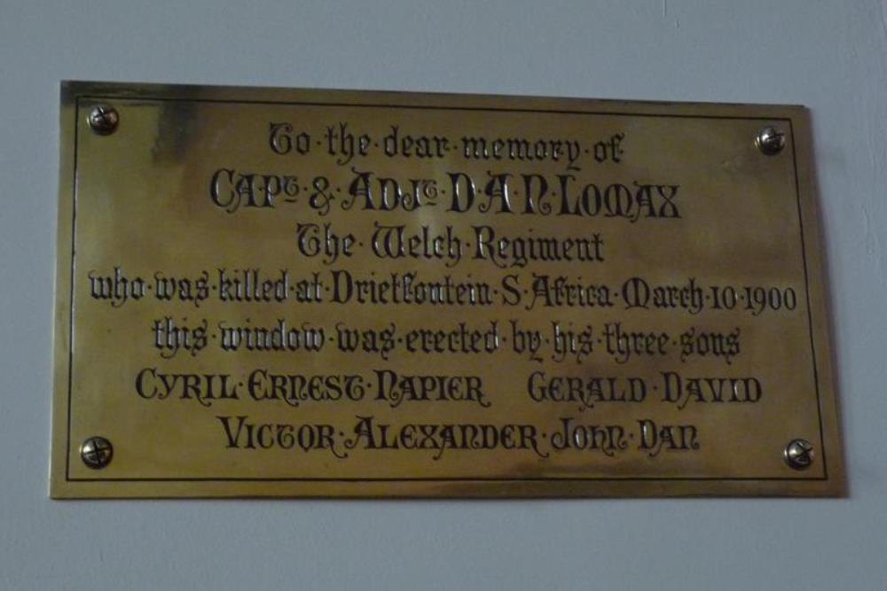Gedenkteken Capt. D.A.N. Lomax