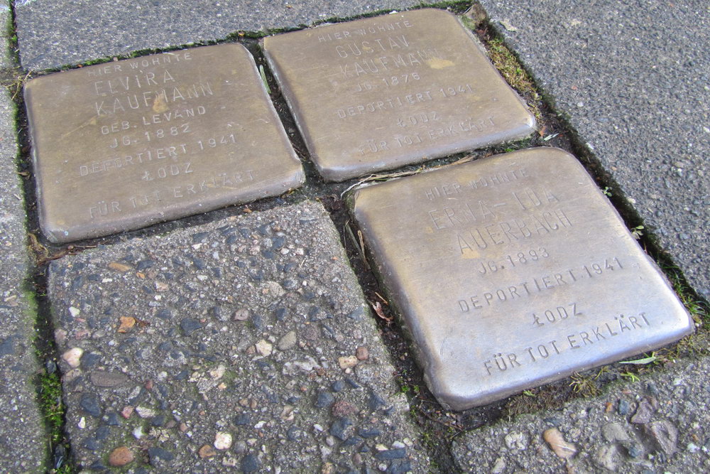 Stumbling Stones Mauritiussteinweg 30