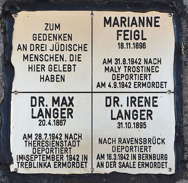 Remembrance Stone Brandmayergasse 36 #1