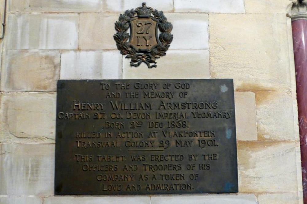 Monument Captain Henry William Armstrong