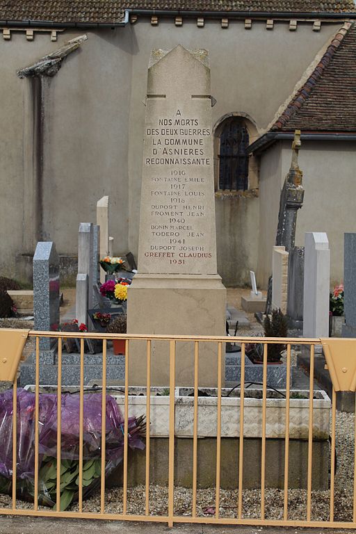 Oorlogsmonument Asnières-sur-Saône #1