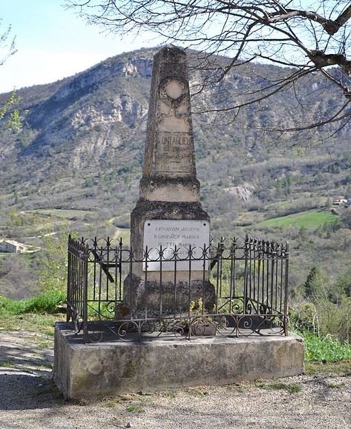 Monument Eerste Wereldoorlog Montaulieu #1