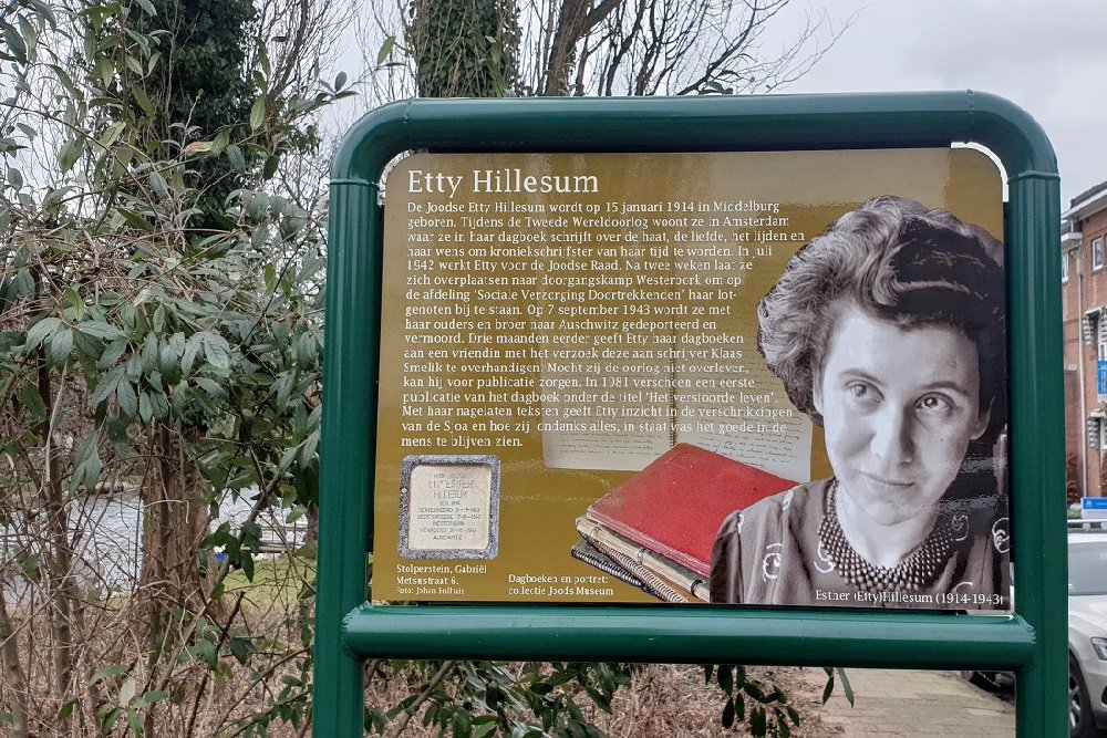 Memorial Plates Slotermeer Etty Hillesum Bridge #1