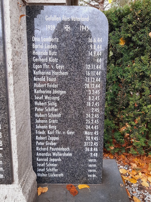 War Memorial Müddersheim #5