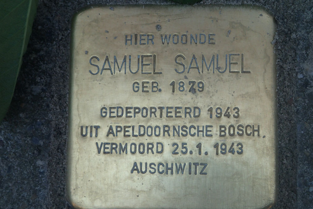 Stolperstein Hofstraat 12 (nu Hofstraat 5)