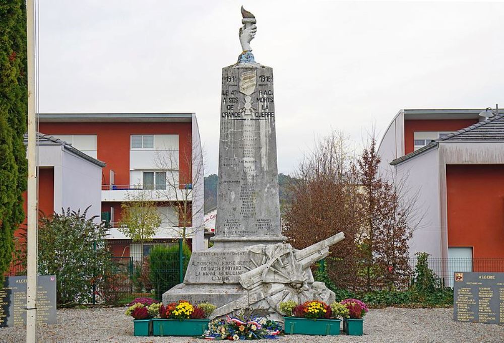 Oorlogsmonument 47e Rgiment d'Artillerie