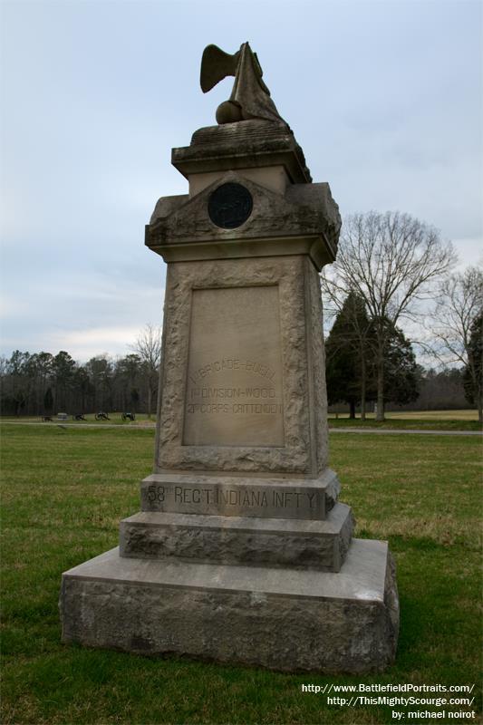 Monument 58th Indiana Infantry Regiment