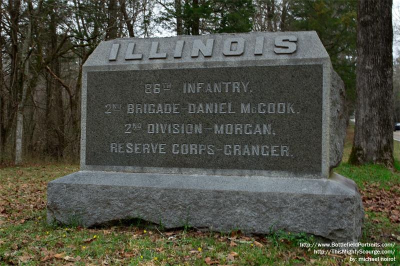 Monument 86th Illinois Infantry Regiment #1