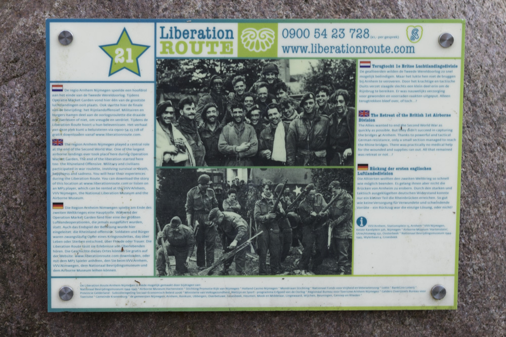 Liberation Route Marker 021: Terugtrekking uit Oosterbeek #2