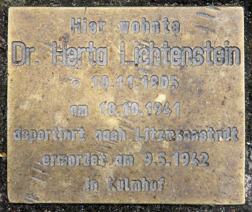 Herdenkingssteen Ludwigkirchplatz 9 #1