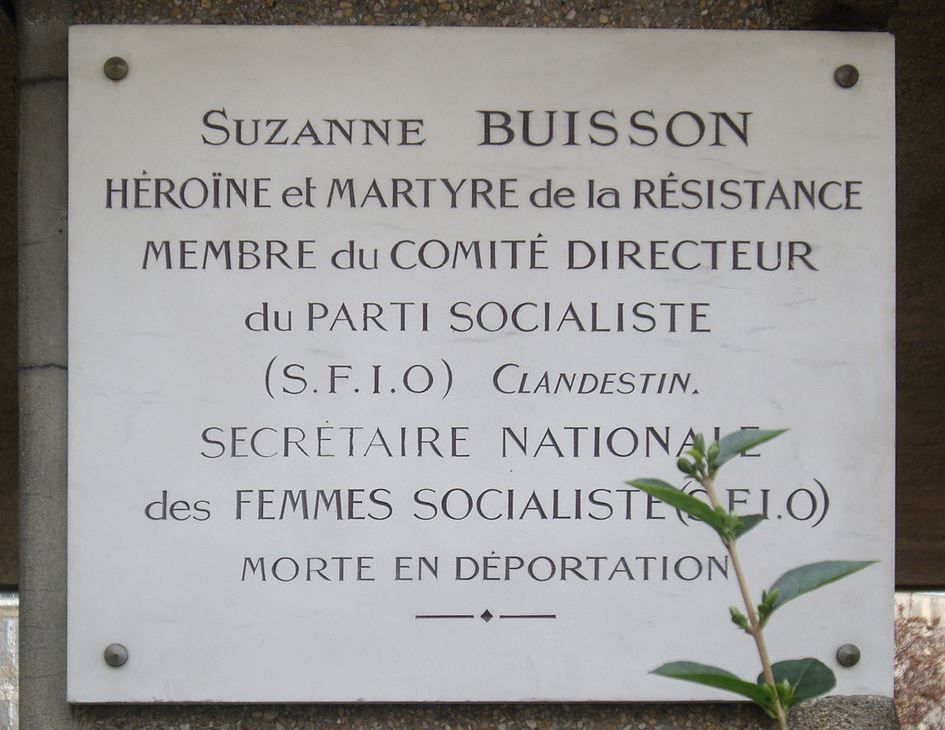 Gedenkteken Suzanne Buisson