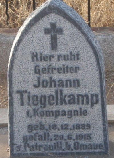 German War Grave Omaruru Municipal Cemetery #1