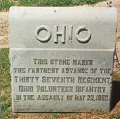 Positie-aanduiding Aanval van 37th Ohio Infantry (Union) #1