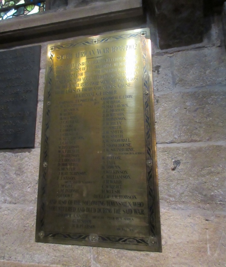 Boer War Memorial Northumberland Fusiliers Volunteers #1