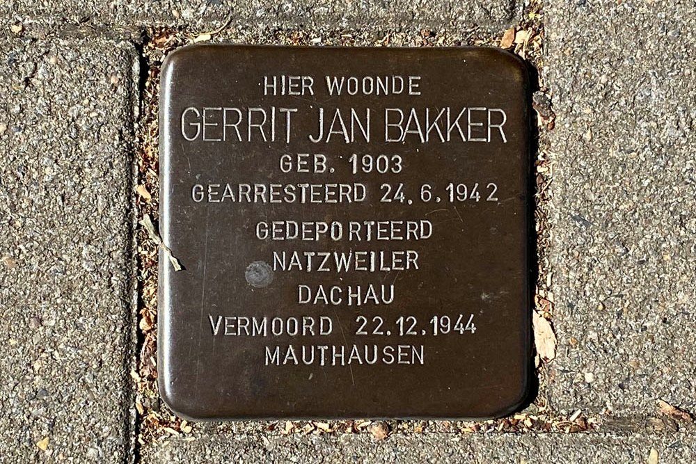 Stolperstein Paets van Troostwijkstraat 115 #1