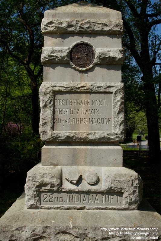 Monument 22nd Indiana Infantry Regiment