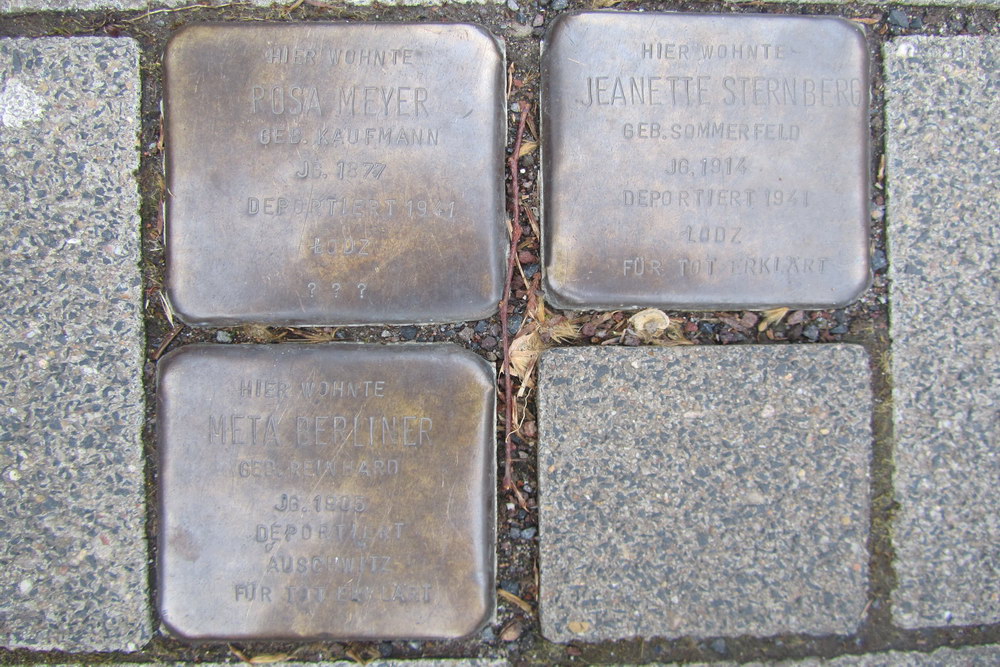 Stolpersteine Alexianerstrae 34 #1