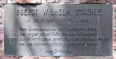 Gedenkteken Wilhelm Staehle