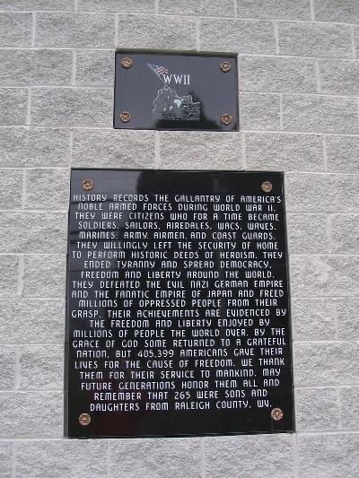 Oorlogsmonument Raleigh County