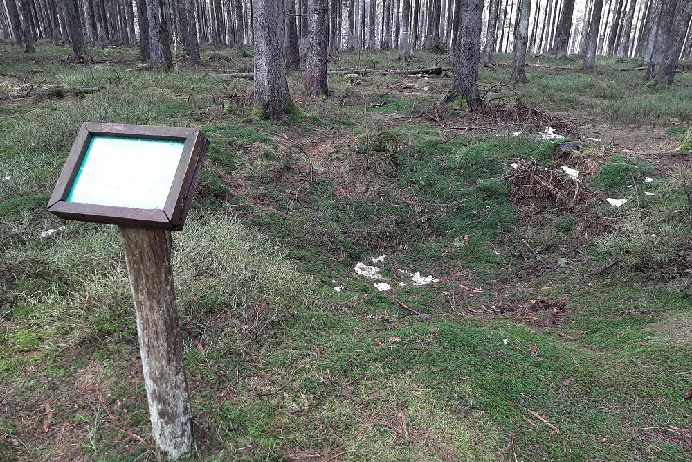 Memorial Site Hasselpath Position 8. Impact hole #2