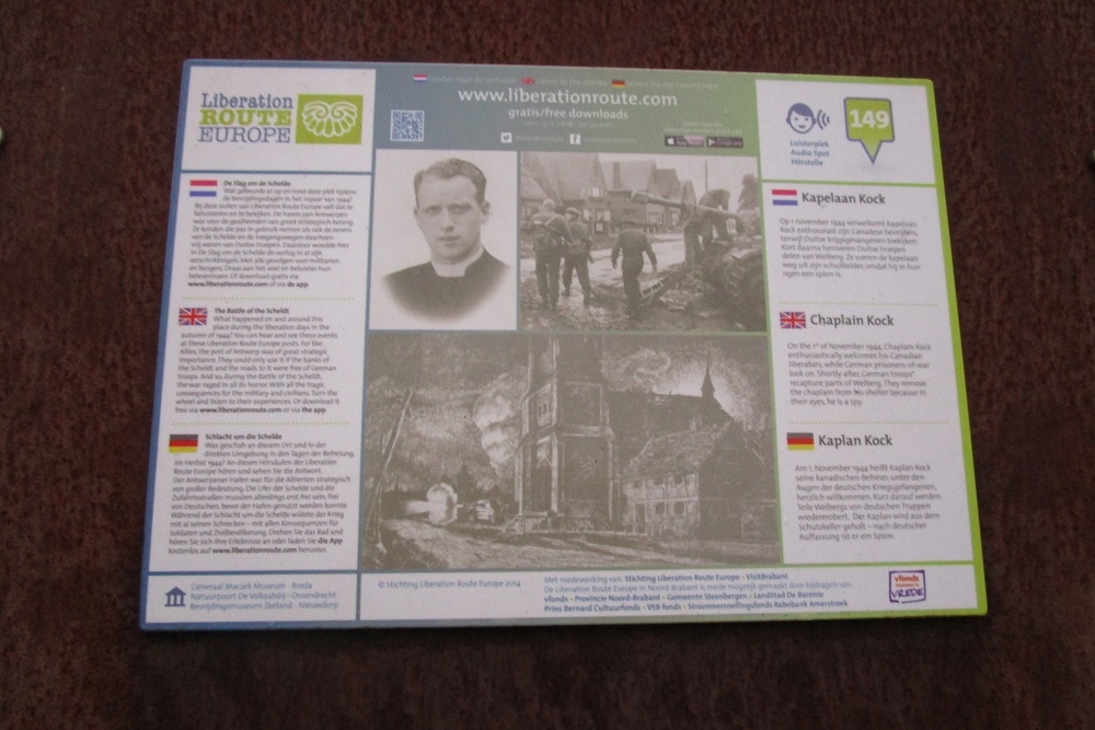 Liberation Route Marker 149: Chaplain Kock #1