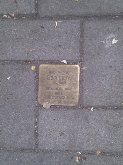 Stolperstein Harvestehuder Weg 63 #1