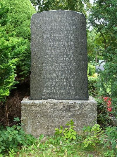 World War I Memorial Alt Schwerin