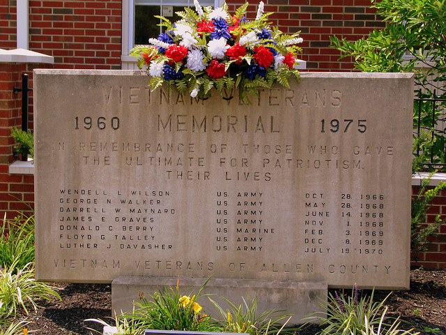 Monument Vietnam-Oorlog Allen County