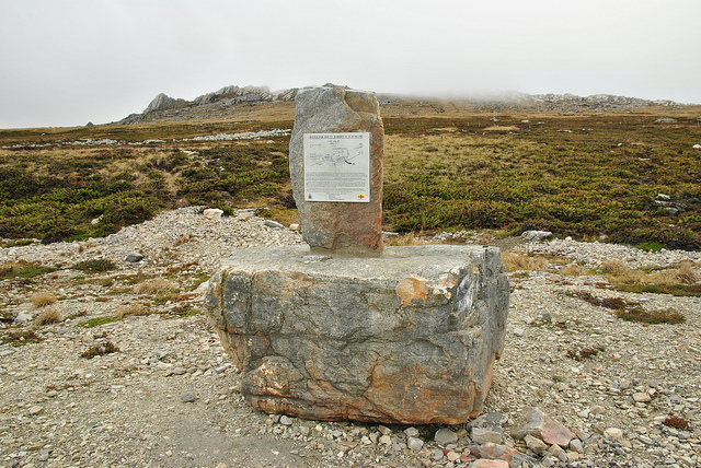 Monument Slag om Mount Harriet #1