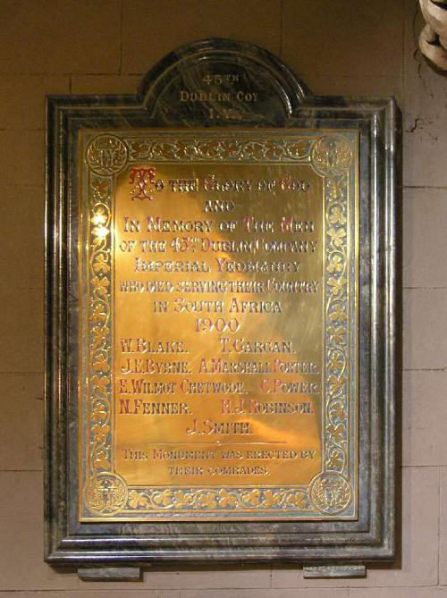 Memorials Anglo-Boer War St. Patrick's Cathedral #5