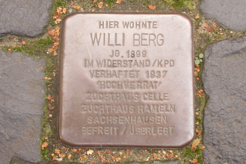 Stumbling Stone Boltentorstraße 9 #1