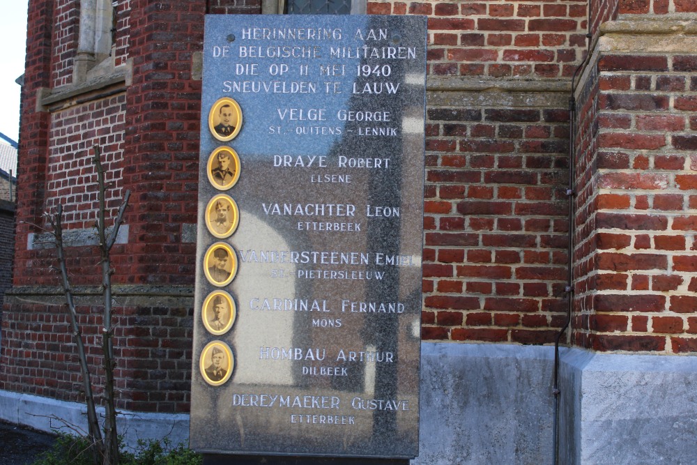 Monument Gesneuvelde Belgische Militairen Lauw #2
