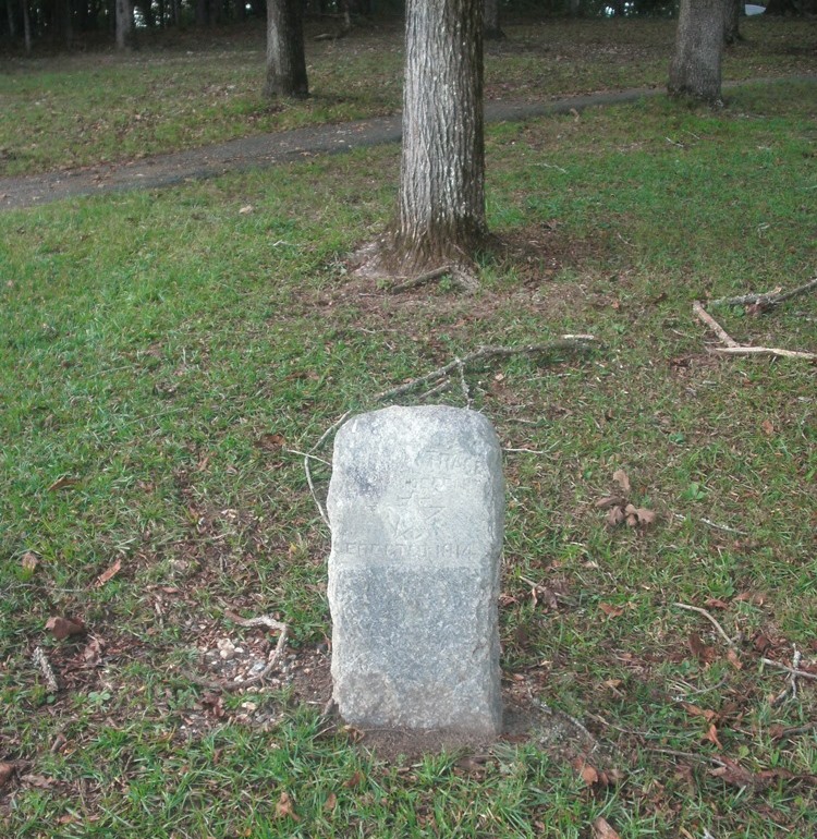 Monument Eindpunt Route Generaal Jackson