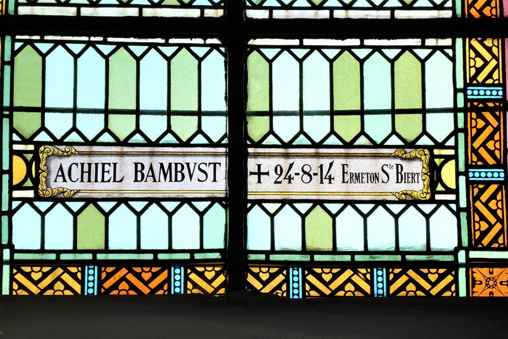 Stained Glass Windows St. Onkomena Church Bavegem #4