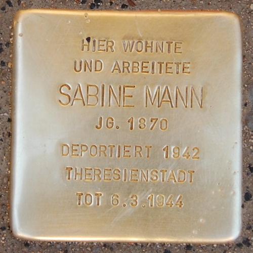 Stolpersteine Bachstrae 6 #2