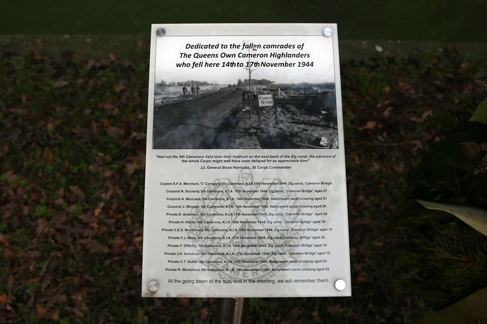 Queens Own Cameron Highlanders Memorial #2