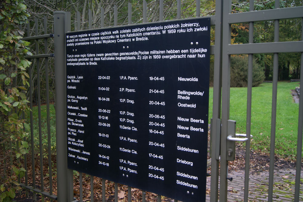 Memorial Polish Soldiers Winschoten #1