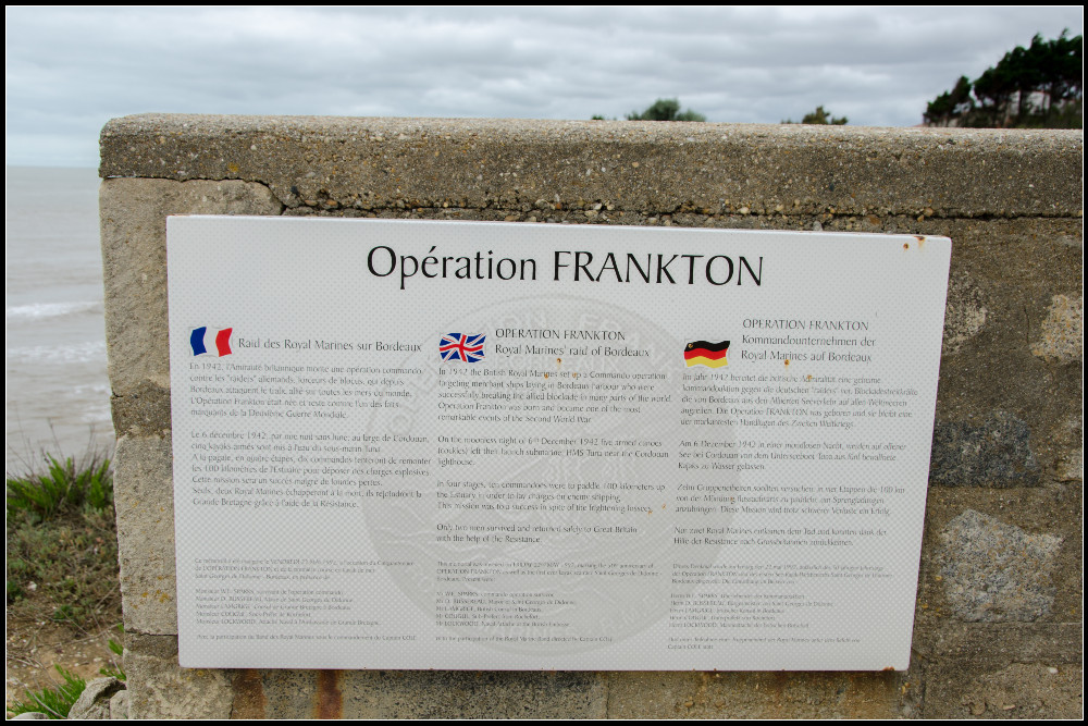 Herdenkingsplaat Operation Frankton #1