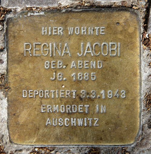 Stumbling Stones Motzstraße 30 #5