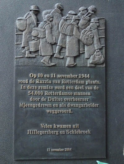 Monument Razzia van Rotterdam RET-Remise #5